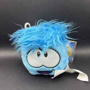 NEW Disney Club Penguin Blue 6” Puffle Plush W/Coin And Tags